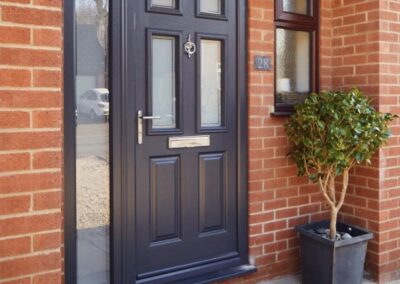 Anthracite grey UPVC door