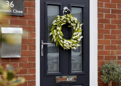 Bomont composite front door in Slate Grey