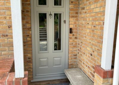 Bowmont door Pearl Grey fitted in Corfe Mullen