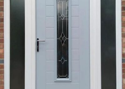 Fuji door duck egg blue Riviera glass