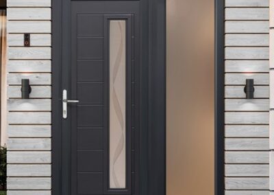 Hurst UPVC panel door and sidelight