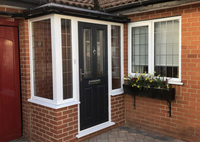 Composite door and porch Ferndown Dorset