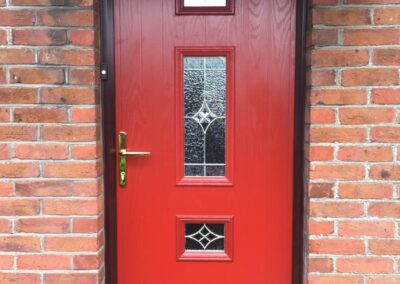 Red Composite door fitted in Wimborne