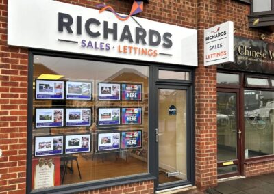 Richards estate agents shop front
