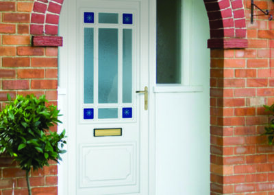 Hurst UPVC DOOR Seville Corner Blue Stars