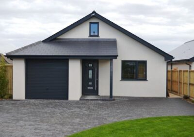 Grey UPVC windows and composite door Corfe Mullen, Dorset