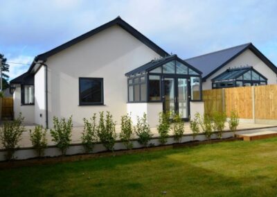 Grey UPVC conservatory fitted in Corfe Mullen