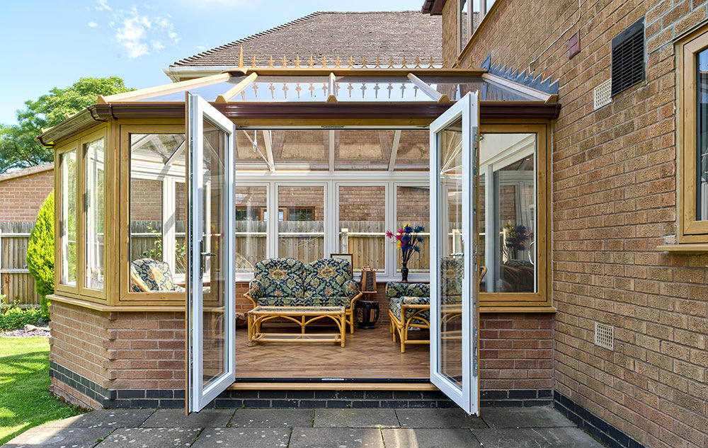 conservatory french door, dual colour