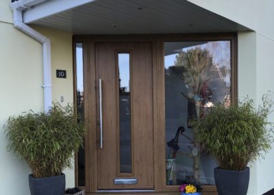 Irish Oak Composite door and sidelights fitted in Ringwood